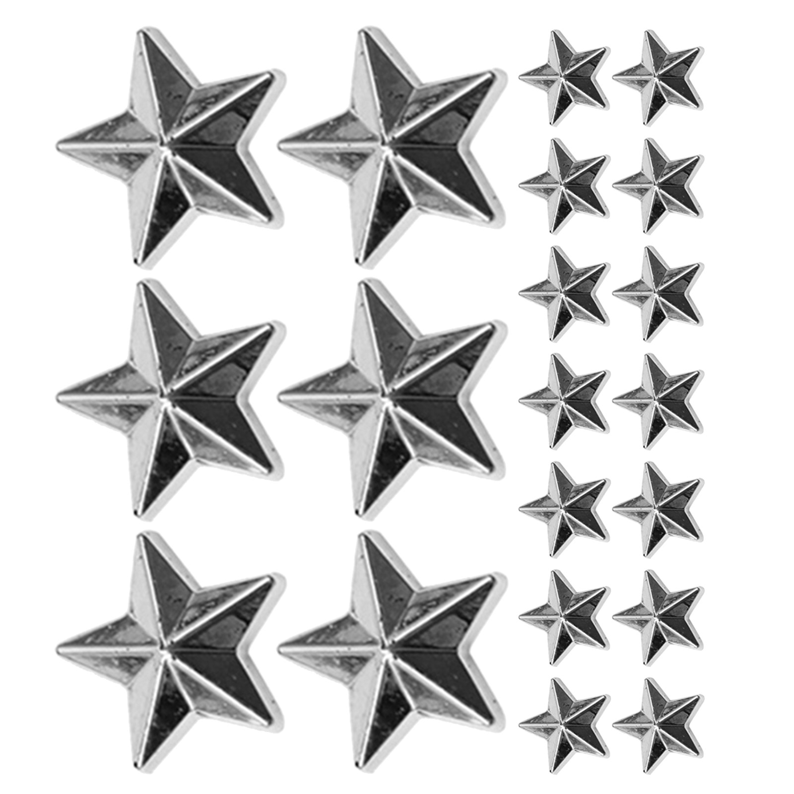 Embellish Craft - 300個のアクリル製スターデコレーション、シルバーフラットバックスタービーズ、結婚式、誕生日、ホリデーパーティーのクラフト装飾用