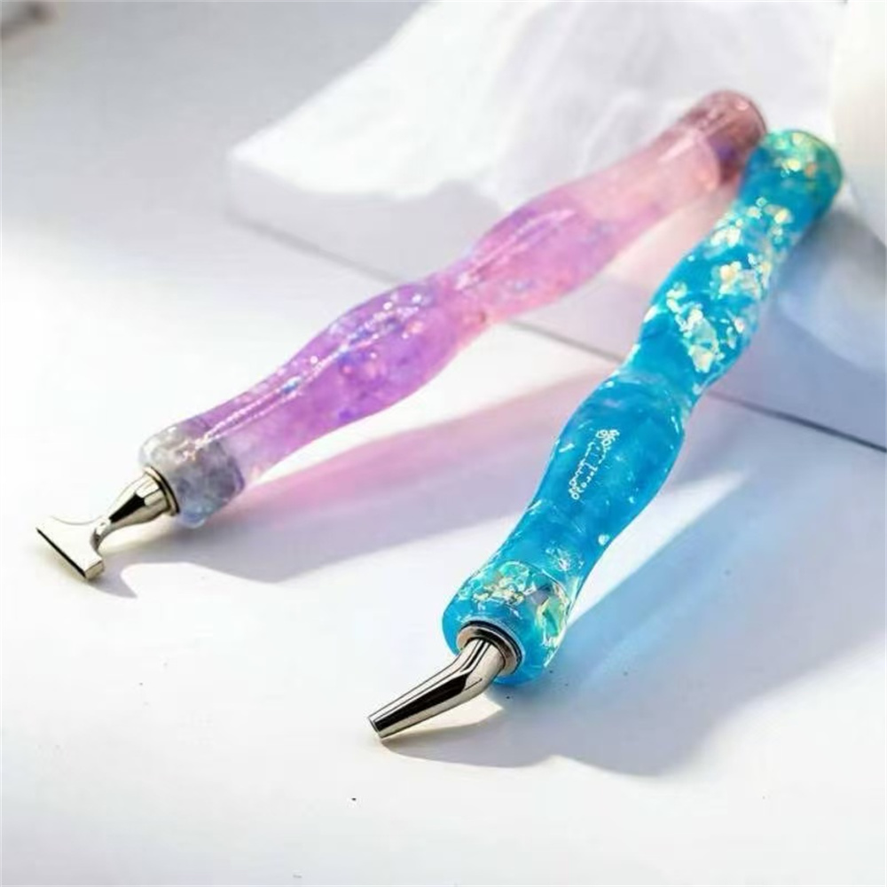 新しい波状樹脂製ダイヤモンドペインティングペン、ネジ式光沢ポ - Embroidery Embellishments のレビューと価格